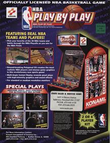 NBA Play By Play - Advertisement Flyer - Back Image