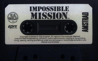 Impossible Mission  - Cart - Front Image
