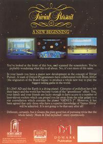 Trivial Pursuit: A New Beginning - Box - Back Image