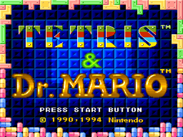 Tetris & Dr. Mario - Screenshot - Game Title Image