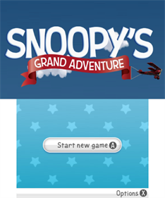 Snoopy's Grand Adventure - Screenshot - Game Title Image