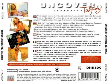 Uncover: Featuring Tatjana - Box - Back Image