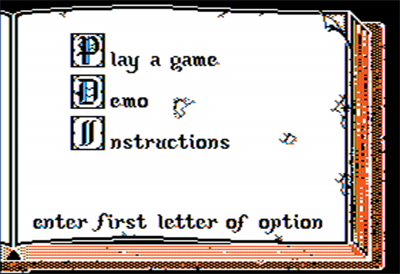 Questron II: A Fantasy Adventure Game - Screenshot - Game Select Image