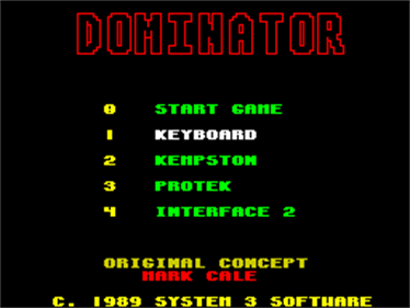 Dominator - Screenshot - Game Select Image