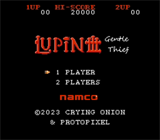 Lupin III: Gentle Thief - Screenshot - Game Title Image