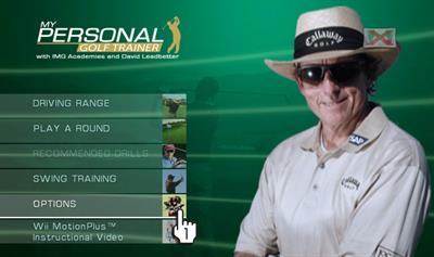 My Personal Golf Trainer with IMG Academies and David Leadbetter - Screenshot - Game Title Image