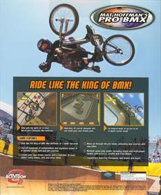Mat Hoffman's Pro BMX - Box - Back Image