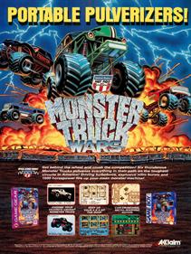Monster Truck Wars - Advertisement Flyer - Front Image