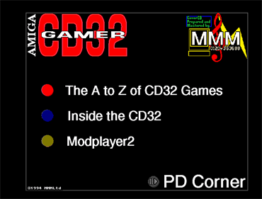 Amiga CD32 Gamer Cover Disc 21 - Screenshot - Game Select Image