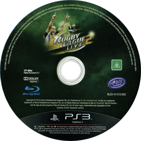 Rugby League Live 2 - Disc Image