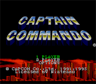 Captain Commando - Screenshot - Game Title Image