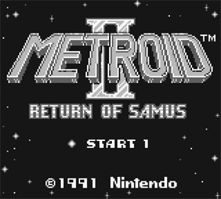 Metroid II: Return of Samus - Screenshot - Game Title Image