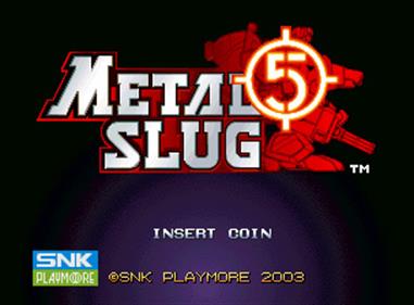 Metal Slug 5 - Screenshot - Game Title Image