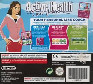 Active Health with Carol Vorderman - Box - Back Image