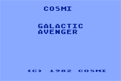 Galactic Avenger - Screenshot - Game Title Image