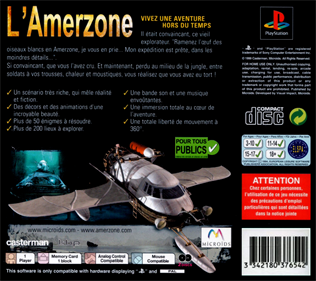 Amerzone - Box - Back Image