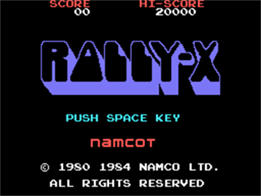 Rally-X - Screenshot - Game Title Image