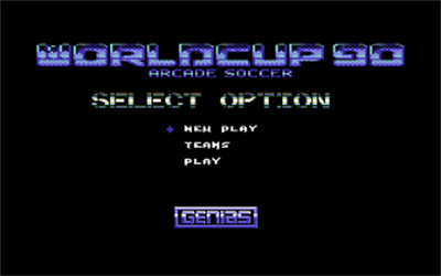 World Cup 90 - Screenshot - Game Title Image