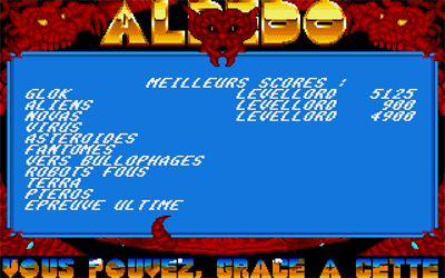 Albedo - Screenshot - High Scores Image