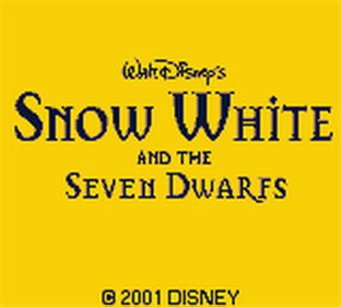 Walt Disney's Snow White and the Seven Dwarfs - Screenshot - Game Title Image