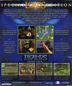 Lords of Magic: Special Edition - Box - Back Image