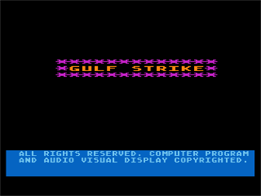 Gulf Strike - Screenshot - Game Title Image