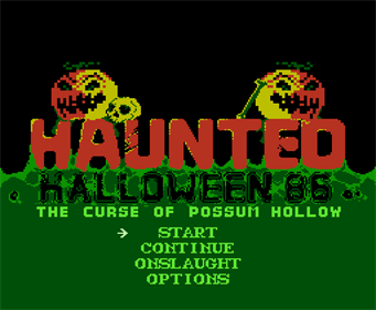 Haunted Halloween 86: The Curse of Possum Hollow - Screenshot - Game Title Image