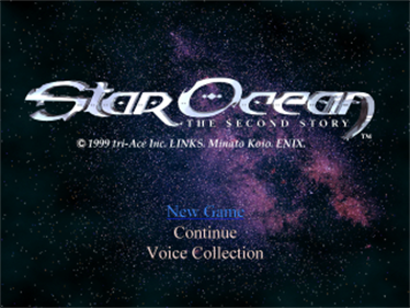 Star Ocean: The Second Story - Screenshot - Game Title Image