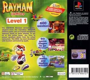 Rayman Brain Games - Box - Back Image