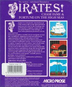 Sid Meier's Pirates! - Box - Back Image
