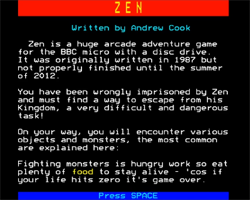 Zen - Screenshot - Game Title Image