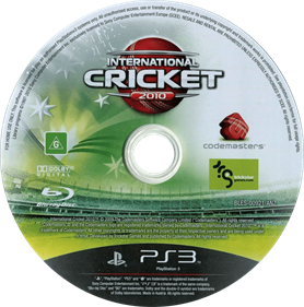 International Cricket 2010 - Disc Image