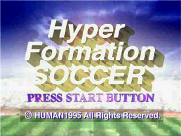 Hyper Formation Soccer - Screenshot - Game Title Image