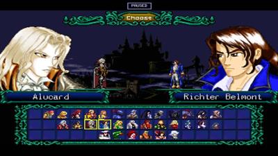Castlevania Fighter - Screenshot - Game Select Image