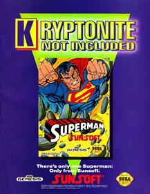 Superman - Advertisement Flyer - Front Image