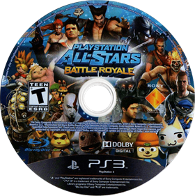 PlayStation All-Stars Battle Royale - Disc Image