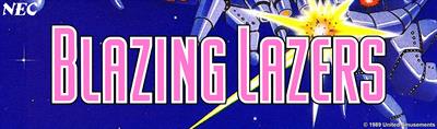 Blazing Lazers - Arcade - Marquee Image