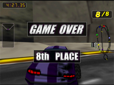 Rush 2: Extreme Racing USA - Screenshot - Game Over Image