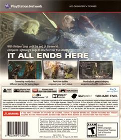 Lightning Returns: Final Fantasy XIII - Box - Back Image