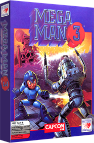 Mega Man 3 - Box - 3D Image