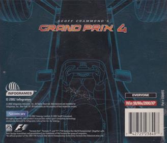 Geoff Crammond's Grand Prix 4 - Box - Back Image