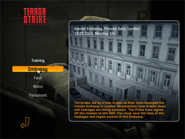 Terror Strike: Close-Quarters Combat - Screenshot - Game Select Image