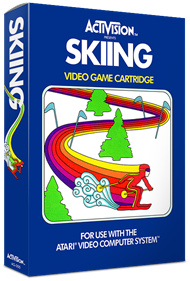 Skiing - Box - 3D Image