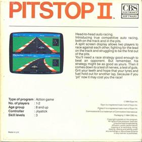Pitstop II - Box - Back Image