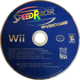 Speed Racer: The Videogame - Disc Image