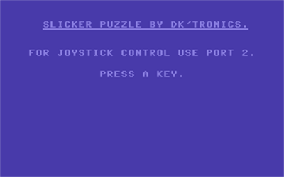 The Slicker Puzzle - Screenshot - Game Title Image