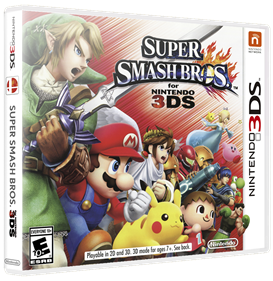 Super Smash Bros. for Nintendo 3DS - Box - 3D Image