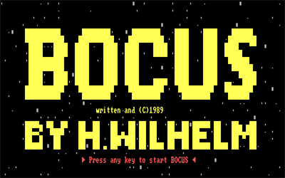 Bocus - Screenshot - Game Title Image