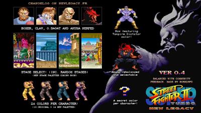 Super Street Fighter II Turbo: New Legacy - Advertisement Flyer - Back Image