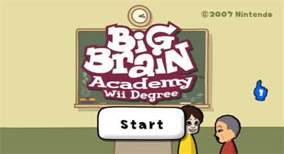 Big Brain Academy: Wii Degree - Screenshot - Game Title Image
